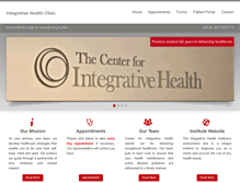 Tablet Screenshot of integrativehealthatlanta.com